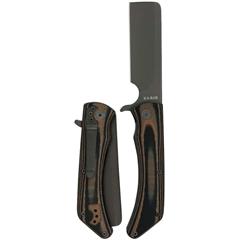 Ka-Bar Mark 98-R Linerlock Black/Brown G10 Folding Sheepsfoot Pocket Knife